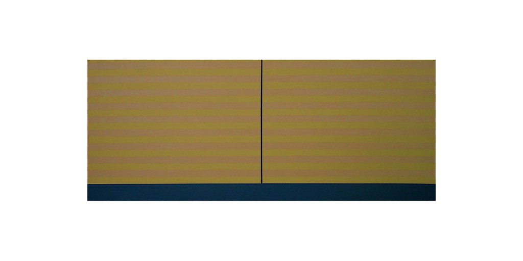 2000 Senkrechte 100 x 40 cm (sold 2000 €) iridescent acryliscs on wood